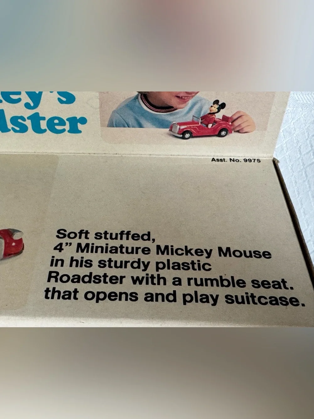 Vintage Knickerbocker Mickey’s Roadster • Sealed Mickey Mouse Club 9975